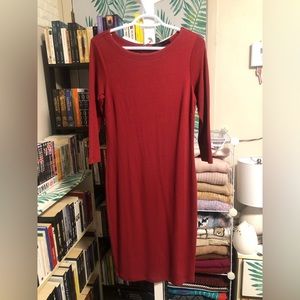 Forest Lily | Midi Dress | Red